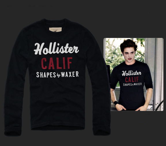 Hollister Hombres De Cuello Redondo Largo Remera HCO3809